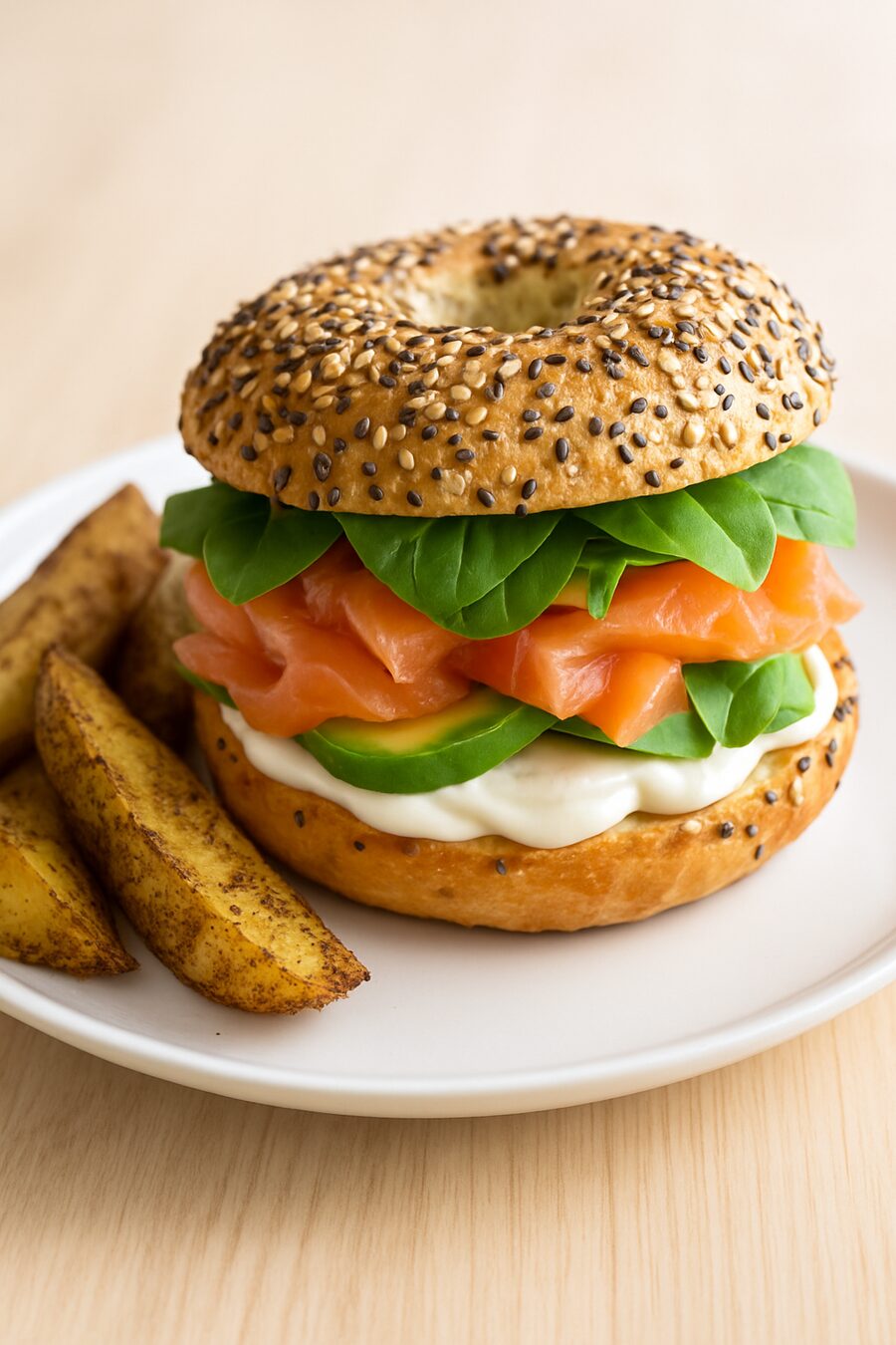 Bagel de salmón
